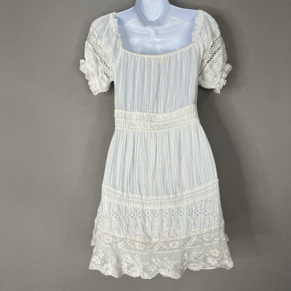 LoveShackFancy Womens Dress M White Lilium Dainty Cottagecore Feminine Bridal - Picture 9 of 13